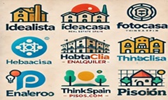 Logotipos de las principales webs inmobiliarias de España